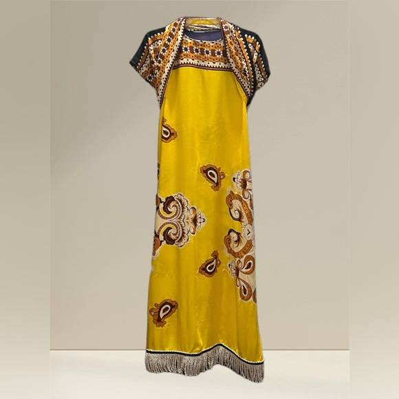 Dresses & Skirts - Yellow Fringed Dress